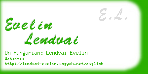 evelin lendvai business card